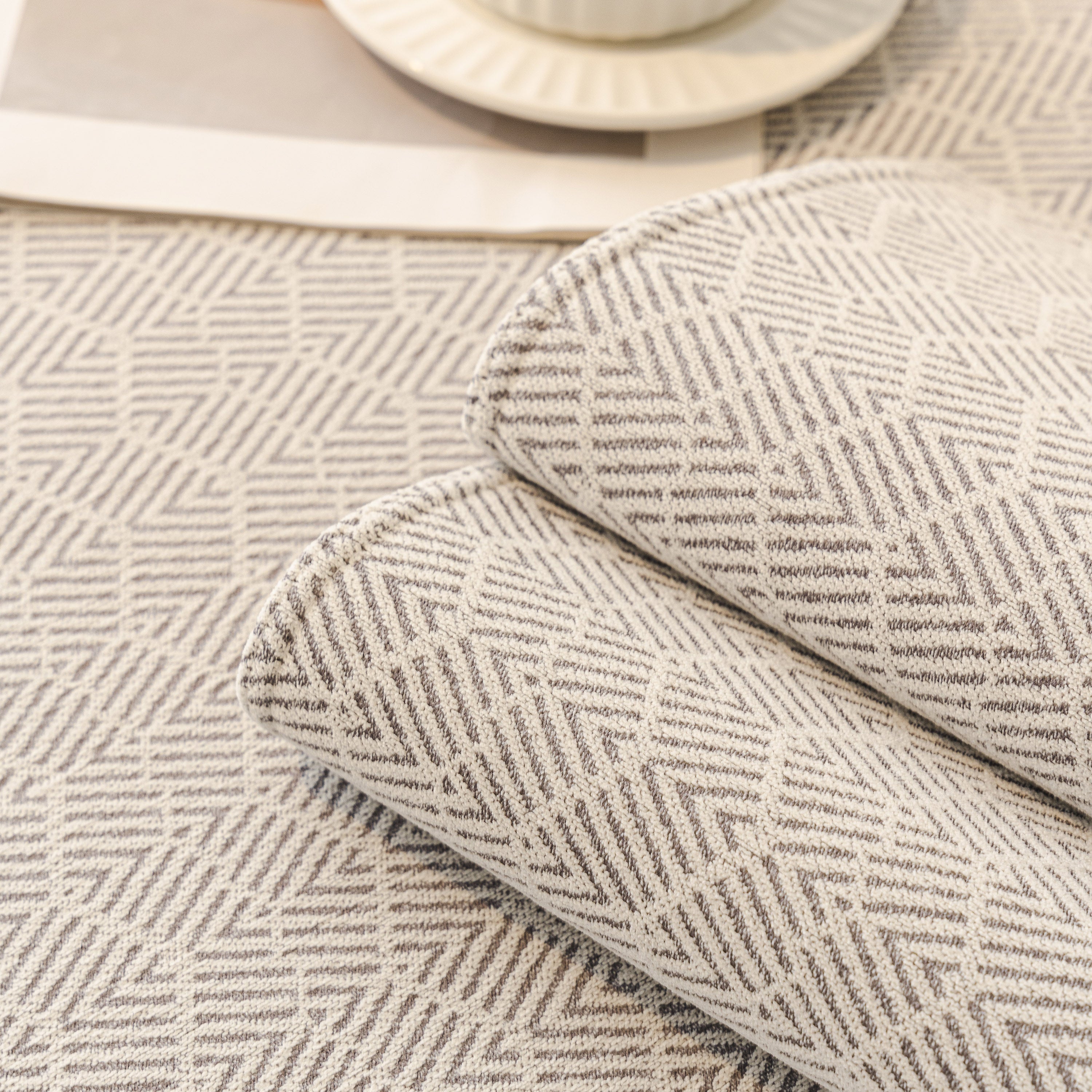Herringbone Sofa Protector Cover, Non-slip Couch Cover For Seat, Back & Arms