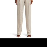 LAUREN Ralph Lauren Pleated Wool-Blend Twill Straight Pants Taupe