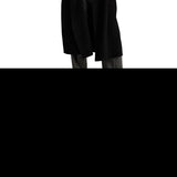 LAUREN Ralph Lauren Belted Wool-Blend Wrap Coat Black Size 12