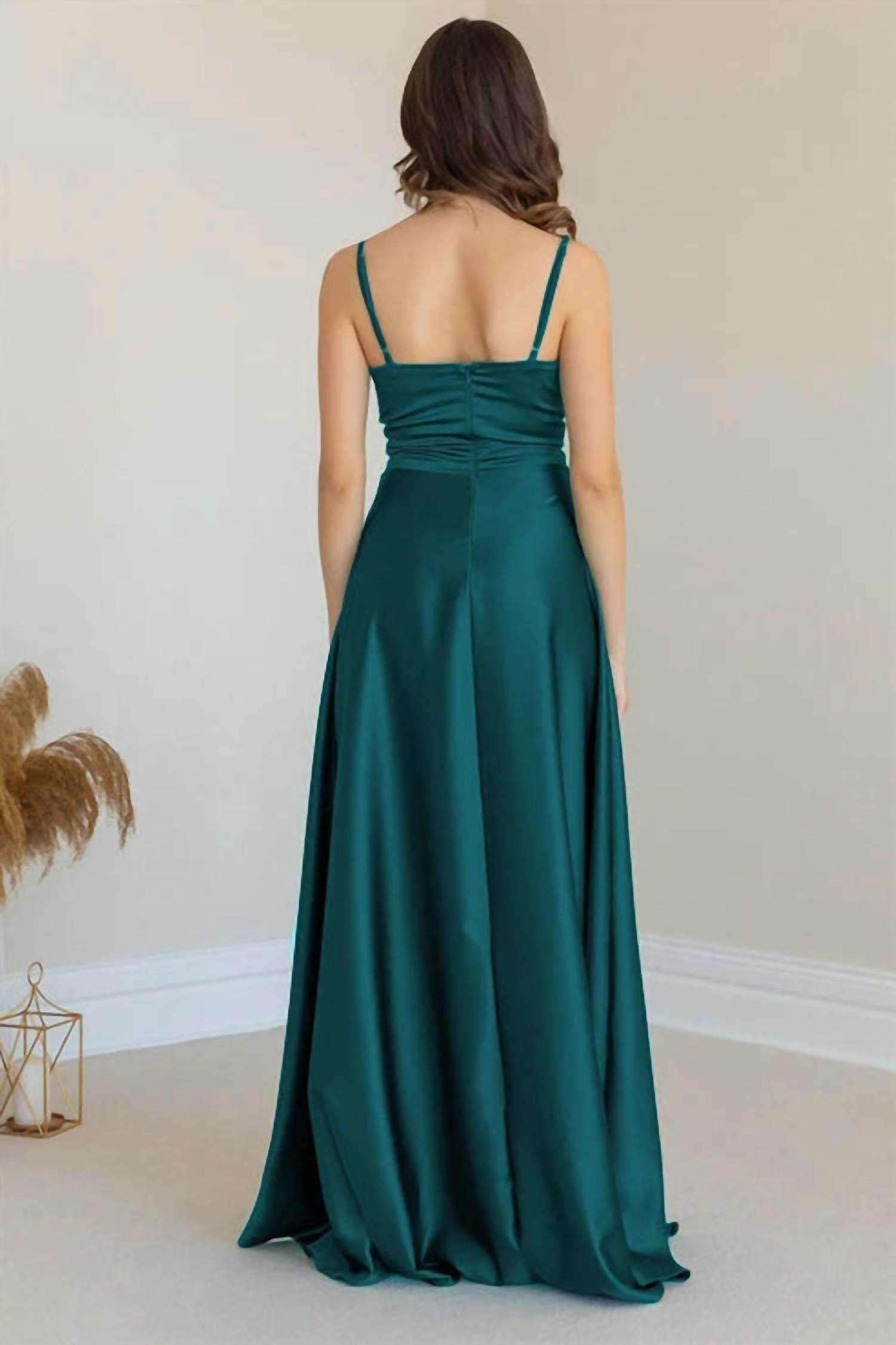 Spaghetti Strap Evening Dress