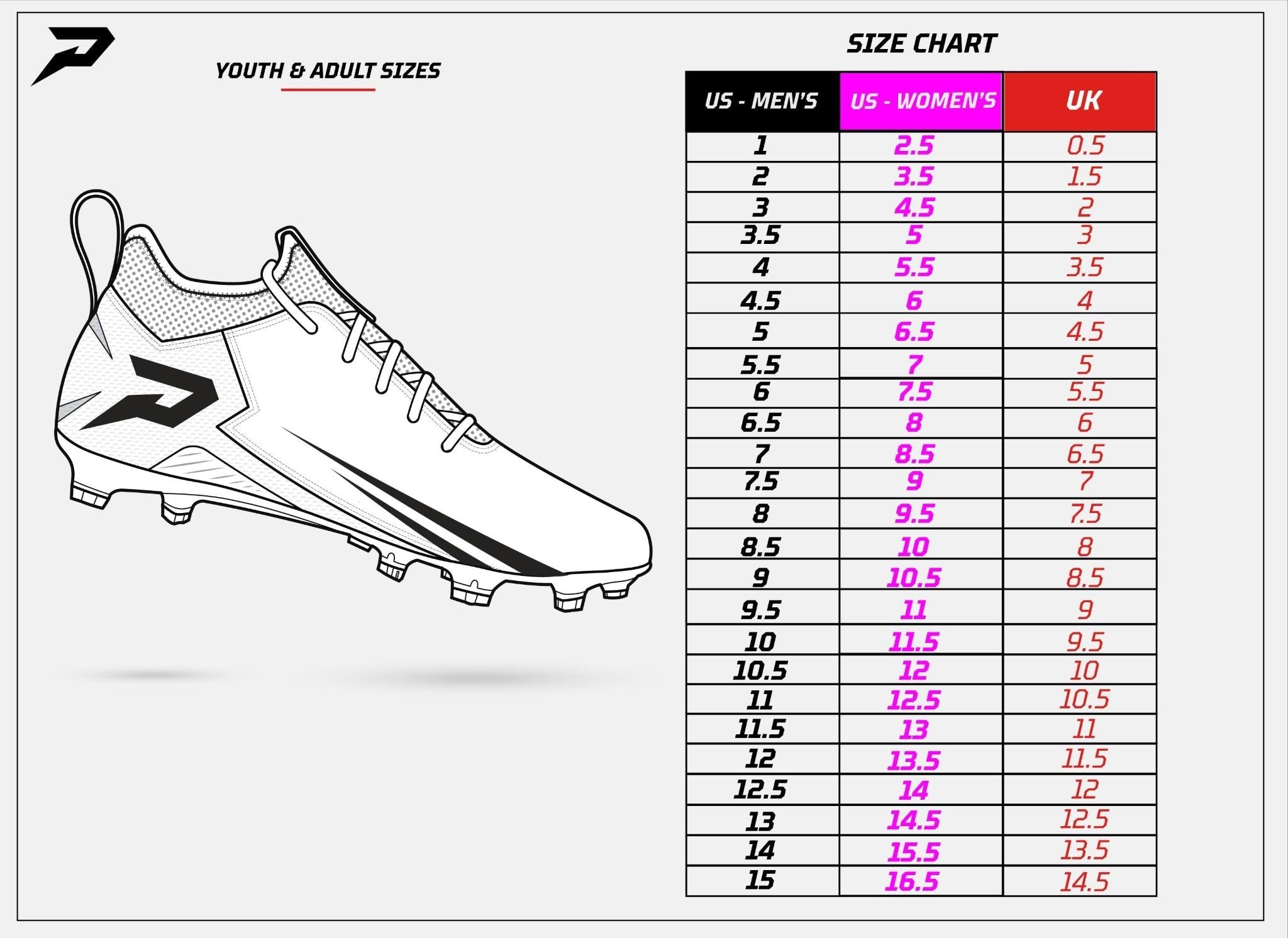 Quantum Speed Red Football/rugby/lacrosse Cleats
