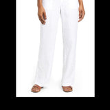 Caslon Women's White Linen Blend Pants Size X-Large