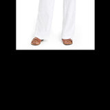 Caslon Women's White Linen Blend Pants Size X-Large
