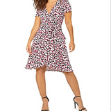 Leota Women's Brandy Dress in Brushstroke Leopard Fruit