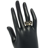 Toscana Italiana 18K Gold Plated 1.71ctw Choice of Gem Venetian Mask Ring
