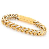 Invicta Two-Tone Stainless Steel Franco Chain Bracelet