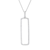 LALI Jewels 14K Gold 0.48ctw Diamond Drop Pendant w/ Chain