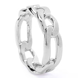 Toscana Italiana Choice of Platinum Plated or Gold Plated Curb Link Ring