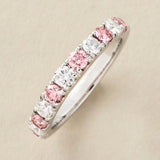 Peace Jewelers 14K Gold 1.00ctw Pink & White Lab Grown Diamond Ring