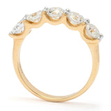 Gems of Distinction 14K Gold Polished 2.00ctw Diamond 5-Stone Ring