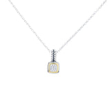 Melodia Diamonds 18K Vermeil 0.20ctw Lab Grown Diamond Pendant w/ 18" Chain