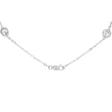 Brilliante 5.88 DEW Simulated Diamond Station Forzatina Necklace