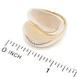 Toscana Italiana Gold or Platinum Plated Electroform Polished Bypass Ring