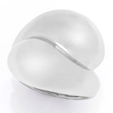 Toscana Italiana Gold or Platinum Plated Electroform Polished Bypass Ring