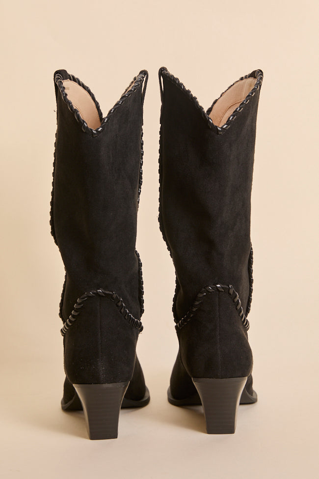 Tilley Black Whipstitch Cowboy Boots Final Sale