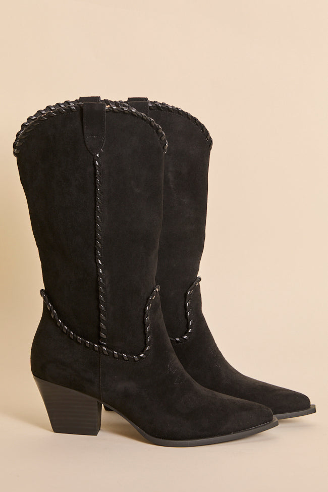 Tilley Black Whipstitch Cowboy Boots Final Sale