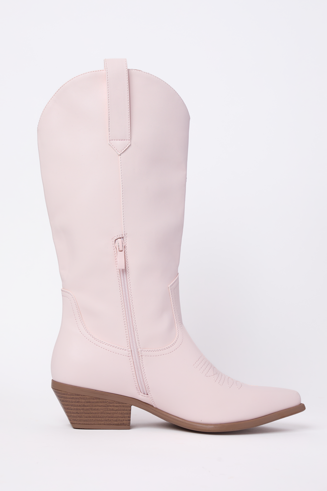 Willa Rose Pink Cowboy Boots Final Sale