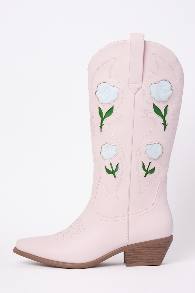 Willa Rose Pink Cowboy Boots Final Sale
