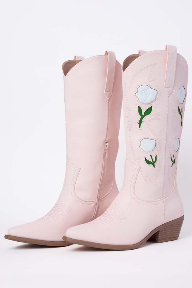 Willa Rose Pink Cowboy Boots Final Sale