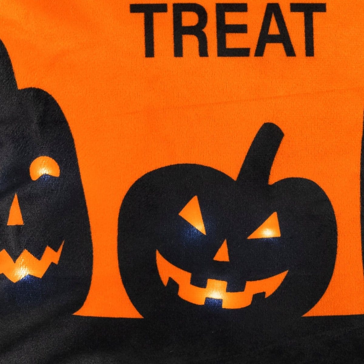 Trick or Treat Pumpkin LED Decorative Pillow