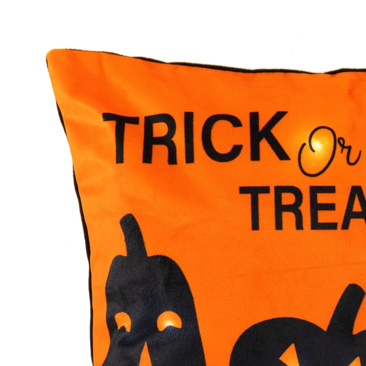 Trick or Treat Pumpkin LED Decorative Pillow