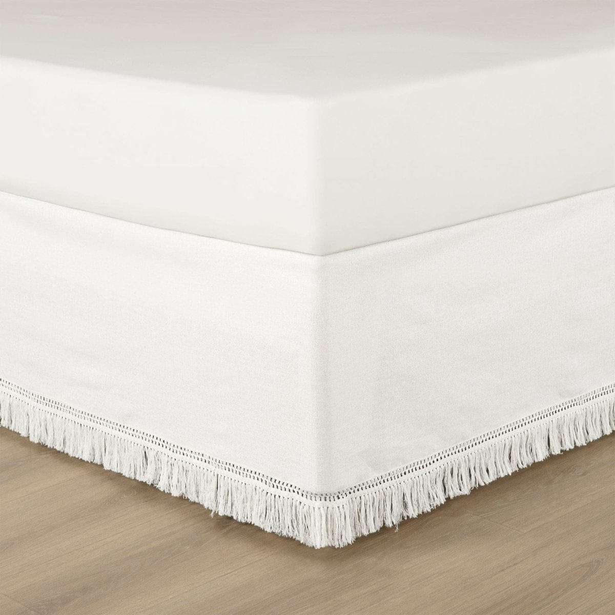 Boho Fringe 15-inch Tailored Drop Easy Fit Bed Skirt