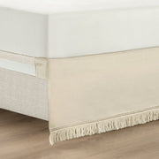 Boho Fringe 15-inch Tailored Drop Easy Fit Bed Skirt