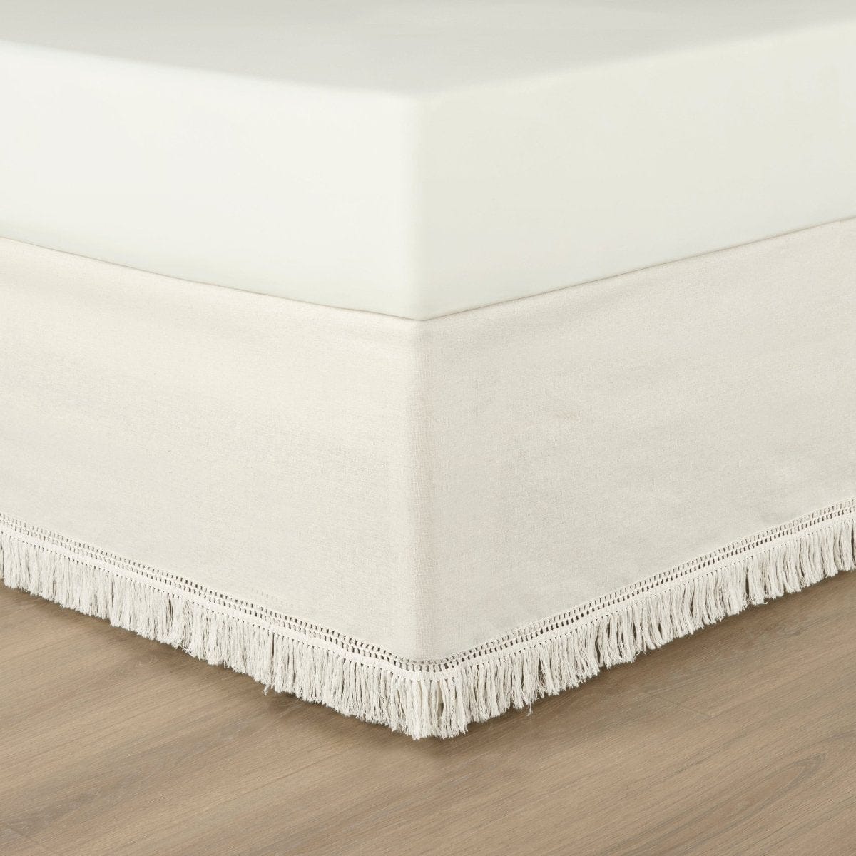 Boho Fringe 15-inch Tailored Drop Easy Fit Bed Skirt