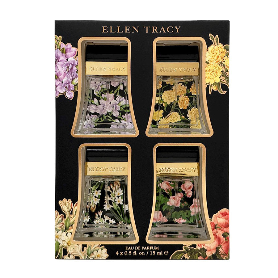 Ellen Tracy Floral Black Coffret EDP 4 x 0.5 oz