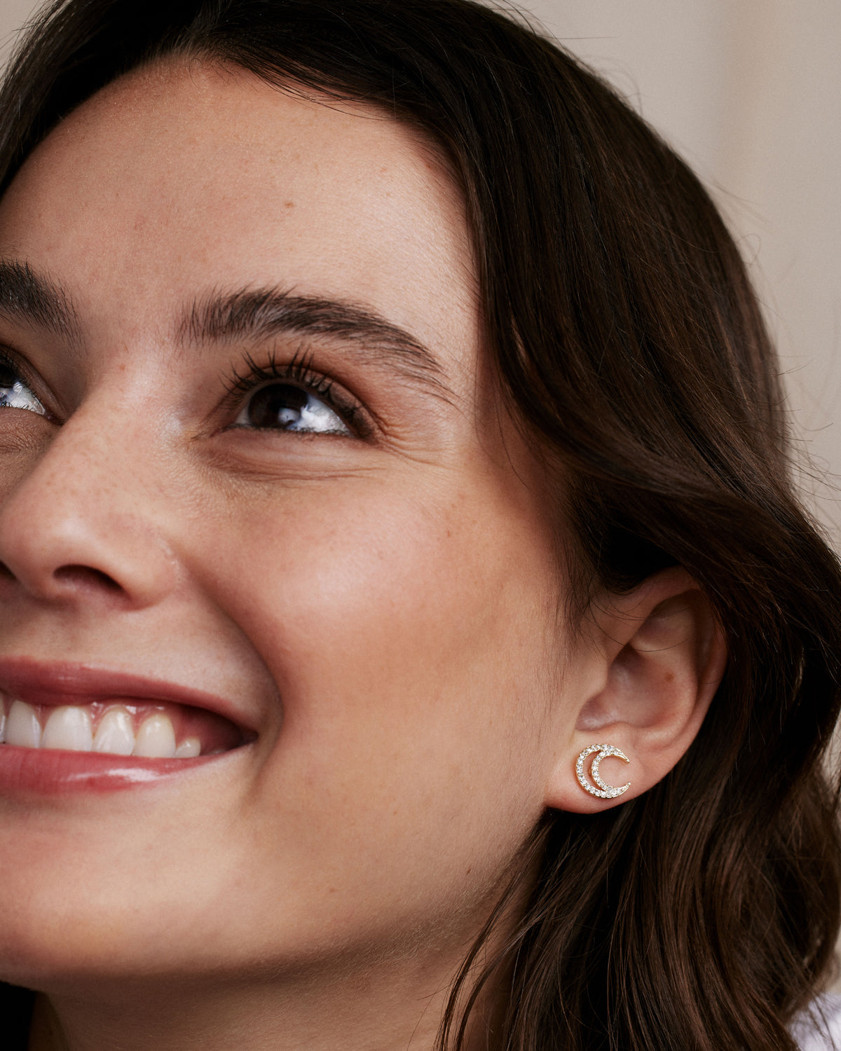To The Moon And Back Stud Earrings