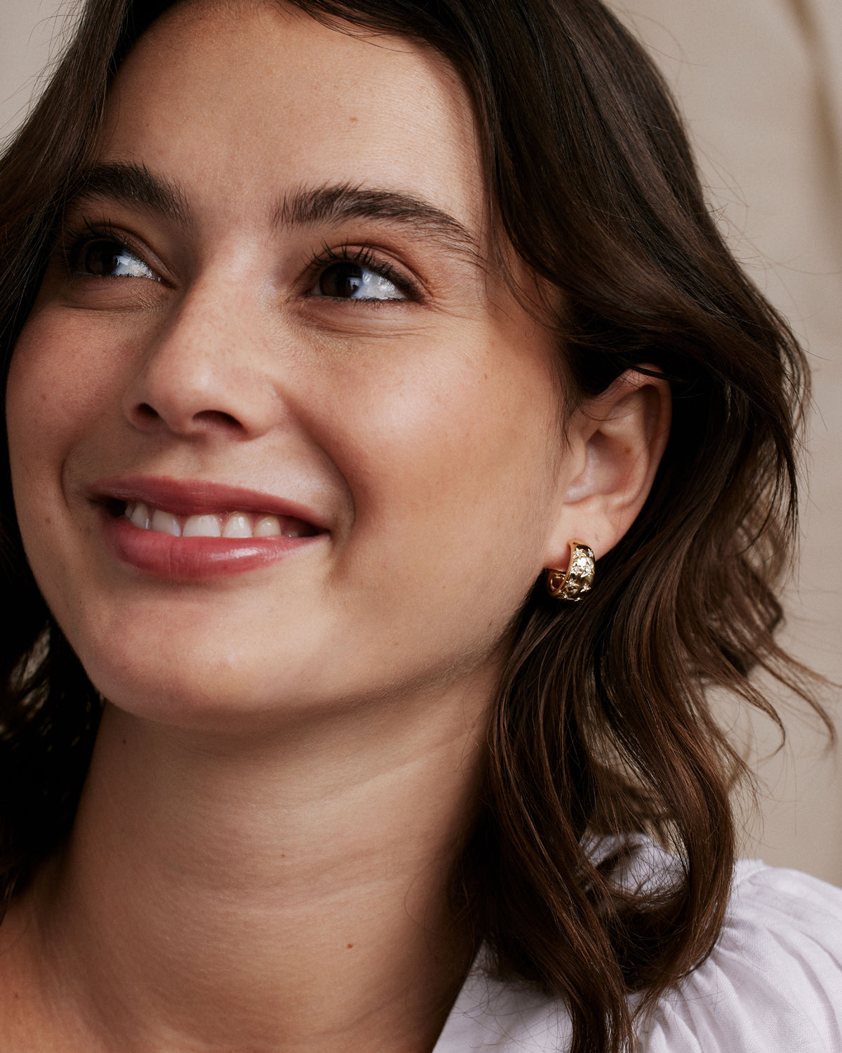 To The Moon And Back Hoop Earrings