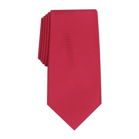 Perry Ellis Mens Silver Neat Slim Neck Tie