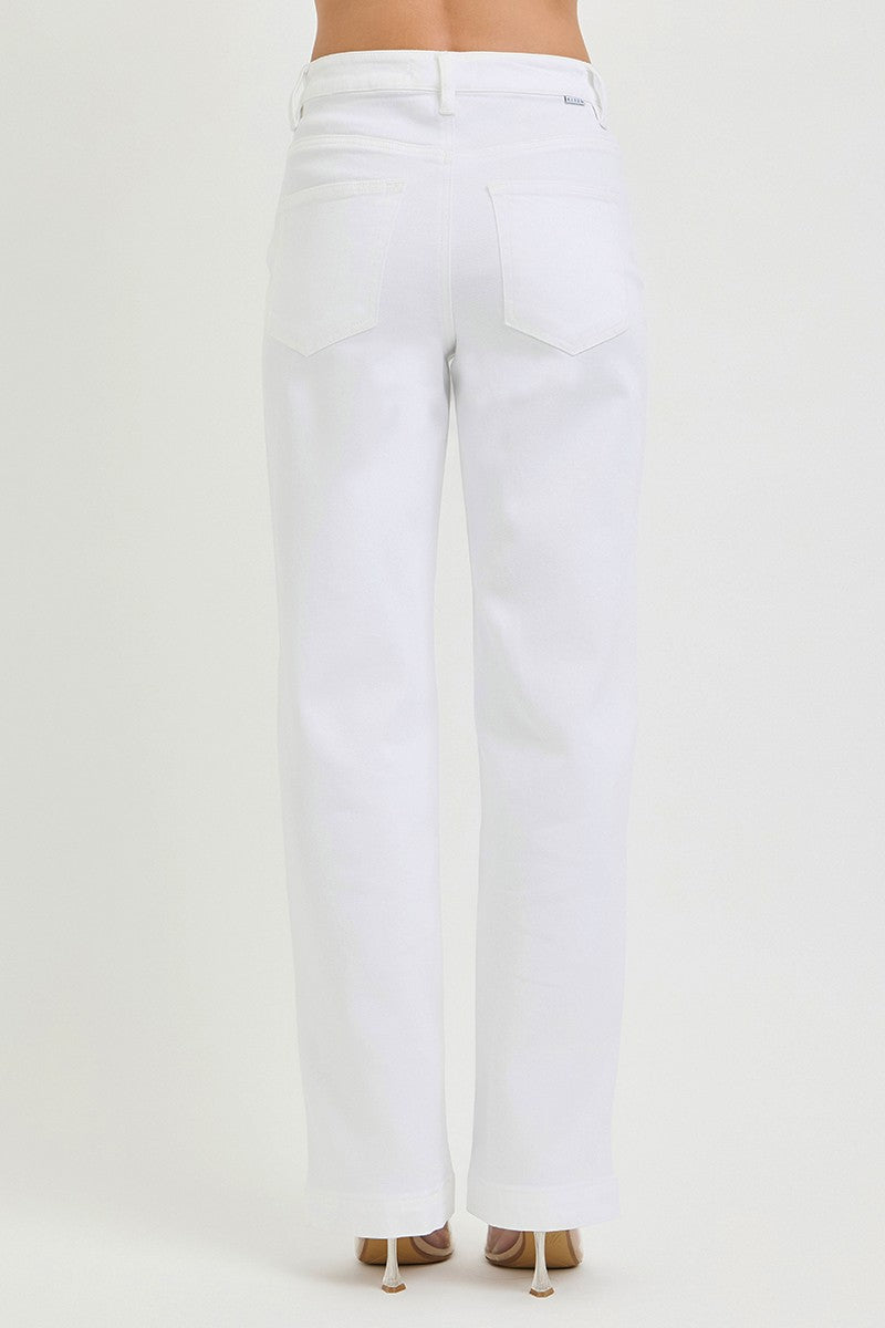 Risen Full Size High Rise Wide Baggy Pants | Includes Plus Size