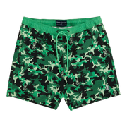 Psycho Bunny Rye All Over Print Men Swim Trunks Black