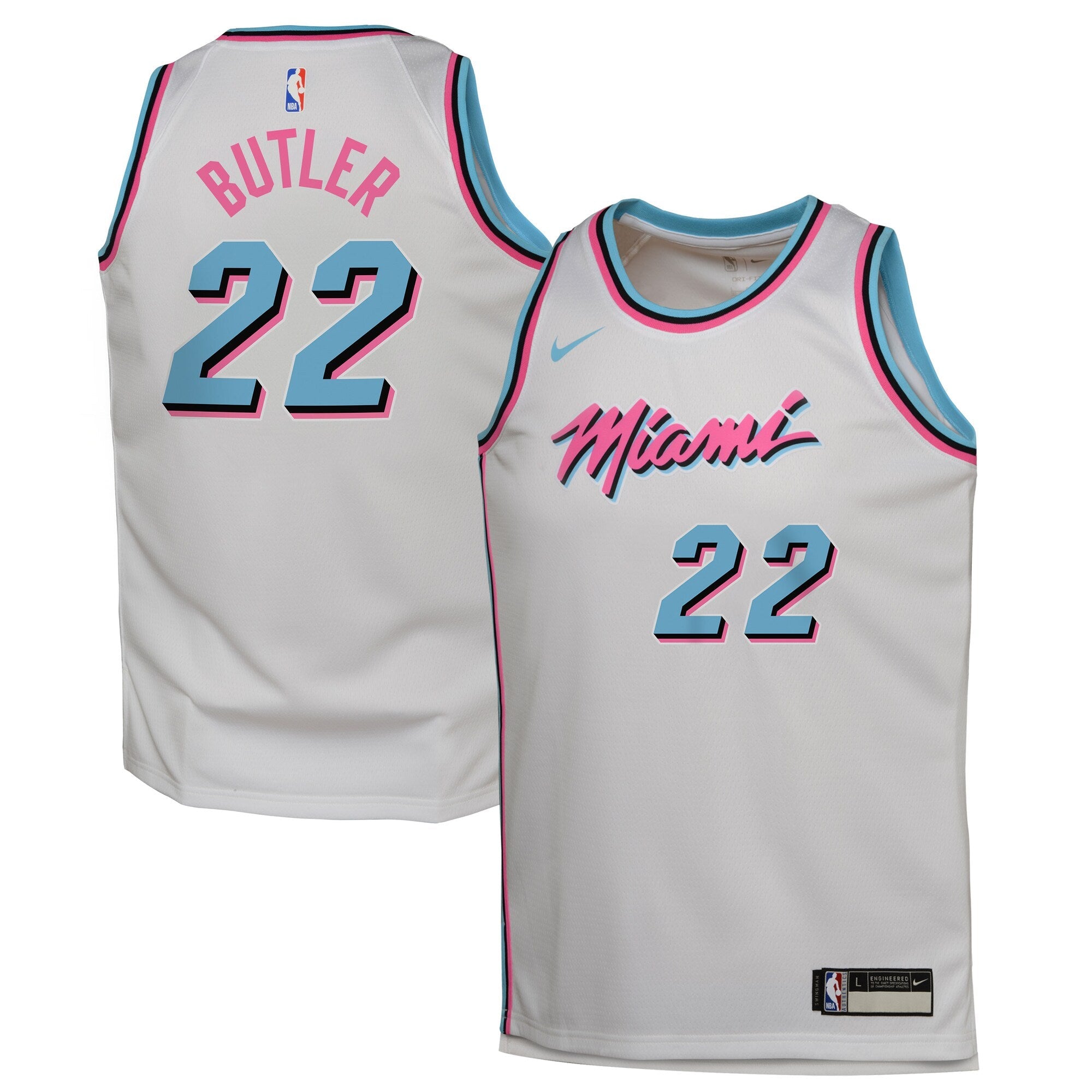 Youth Nike NBA '22 Butler' Miami Heat 24/25 City Edition Swingman Player Jersey
