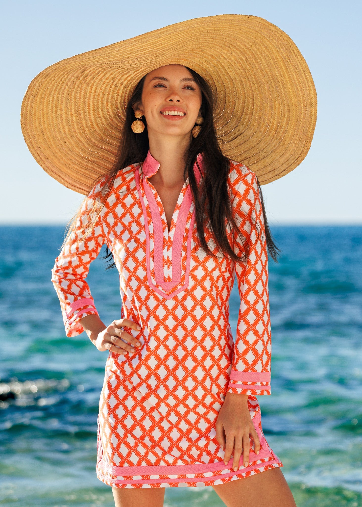 Sunset Oasis Tunic Dress