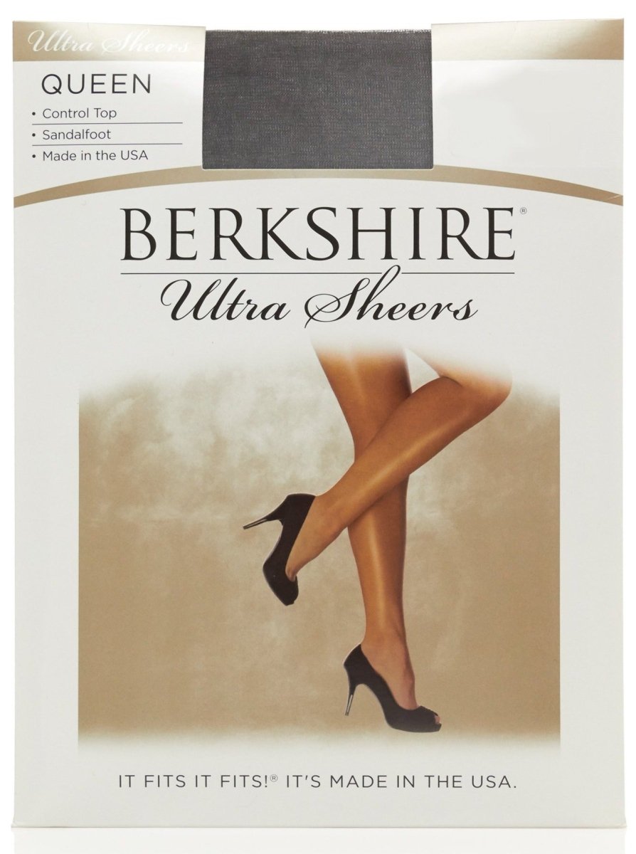Queen Ultra Sheer Control Top Pantyhose With Sandalfoot Toe