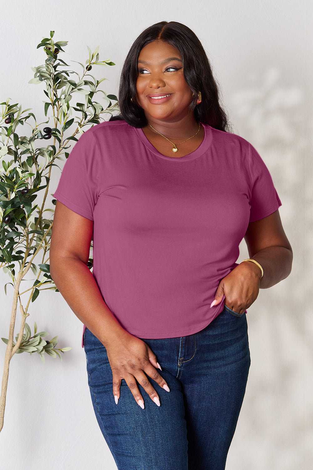 Basic Bae Full Size Round Neck Short Sleeve T-shirt