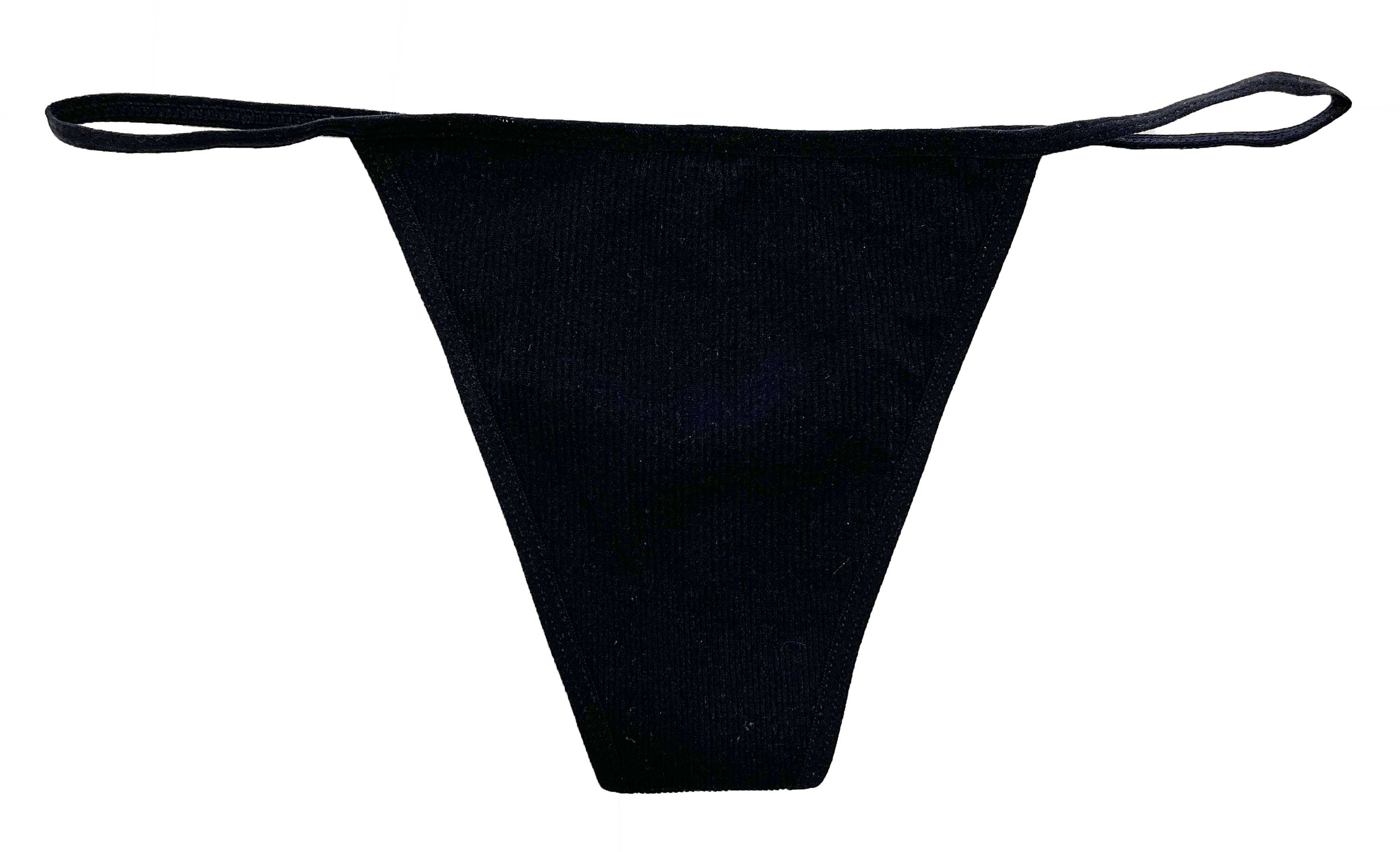 Seamless Rib Strappy Thong, Xs-2x