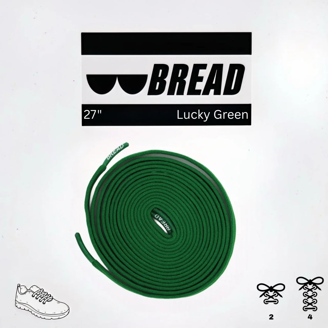 Lucky Green Elastic Shoelaces