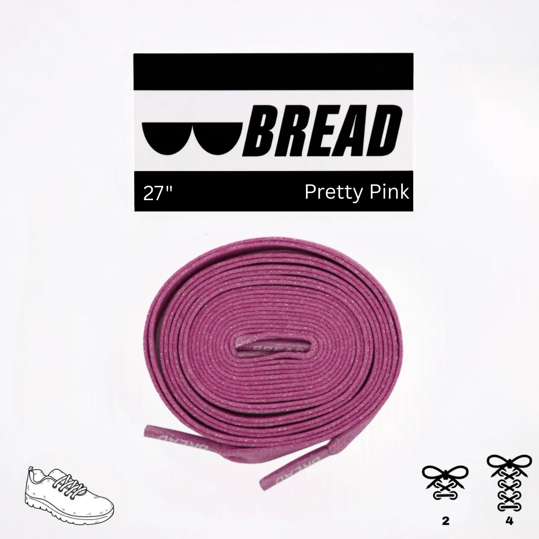 Pretty Pink Elastic Shoelaces