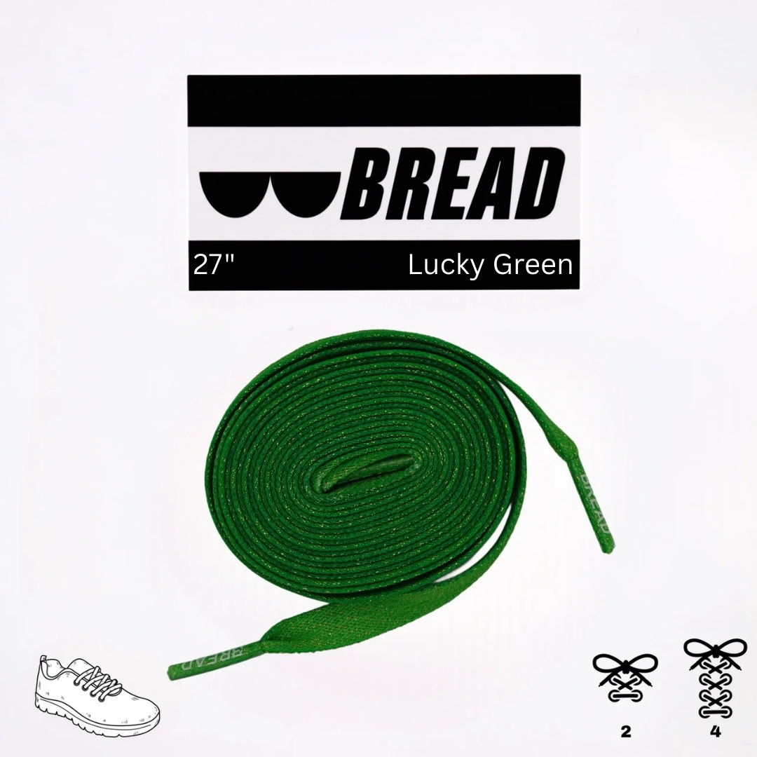 Lucky Green Elastic Shoelaces