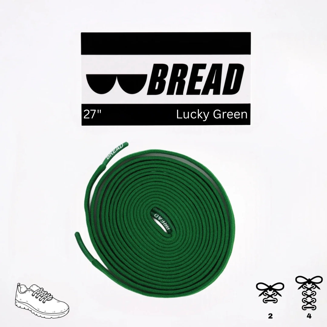 Lucky Green Elastic Shoelaces