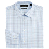 The Men's Store at Bloomingdale's Cotton Stretch Check Regular Fit Dress Shirt 16.5x34-35