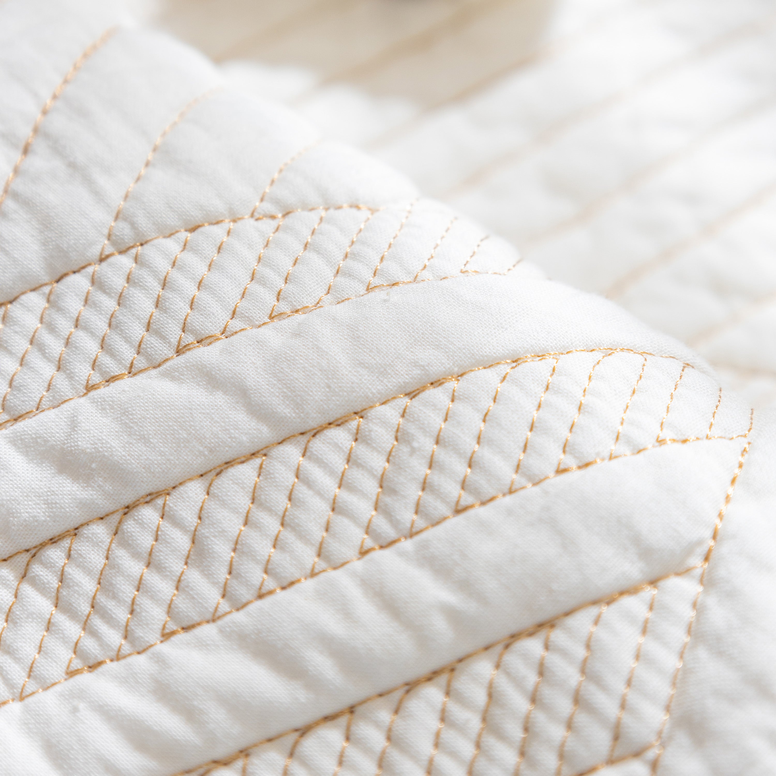 Quilted Geometric Cotton Sofa Cover, Non-slip & Thick Padded Furniture Covers