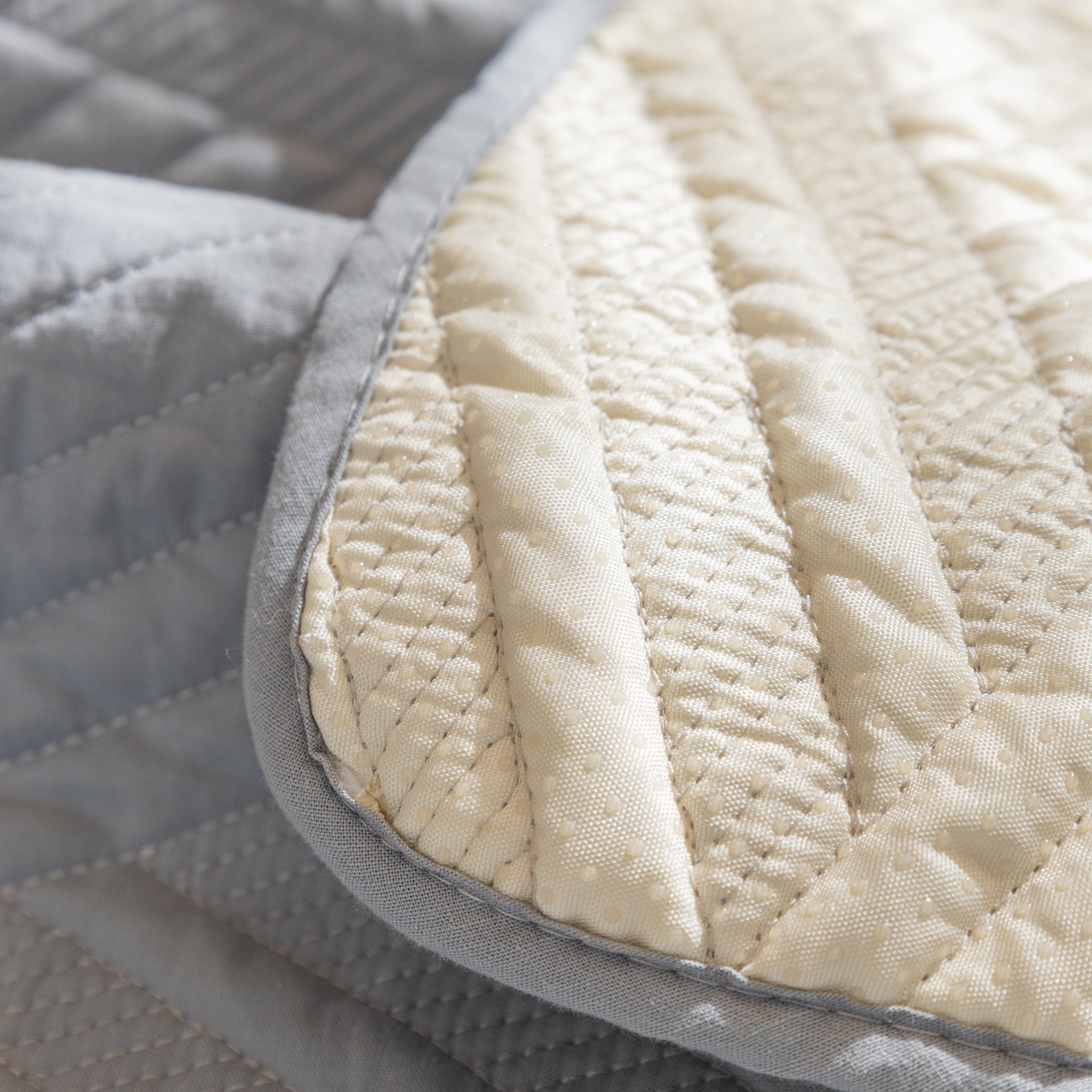 Quilted Geometric Cotton Sofa Cover, Non-slip & Thick Padded Furniture Covers