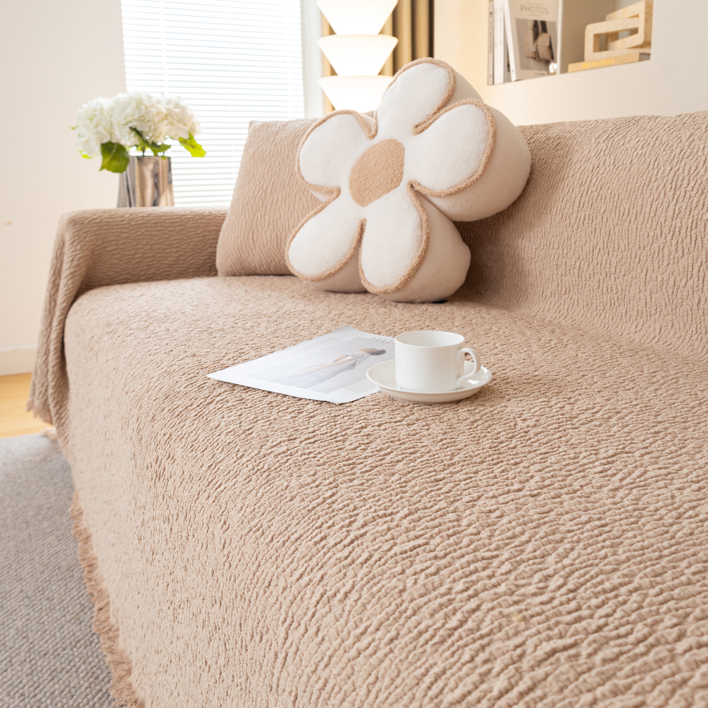 Sofa Throw Covers L-shape Sectional Couch Cover For Dogs Cats Furniture Protector
