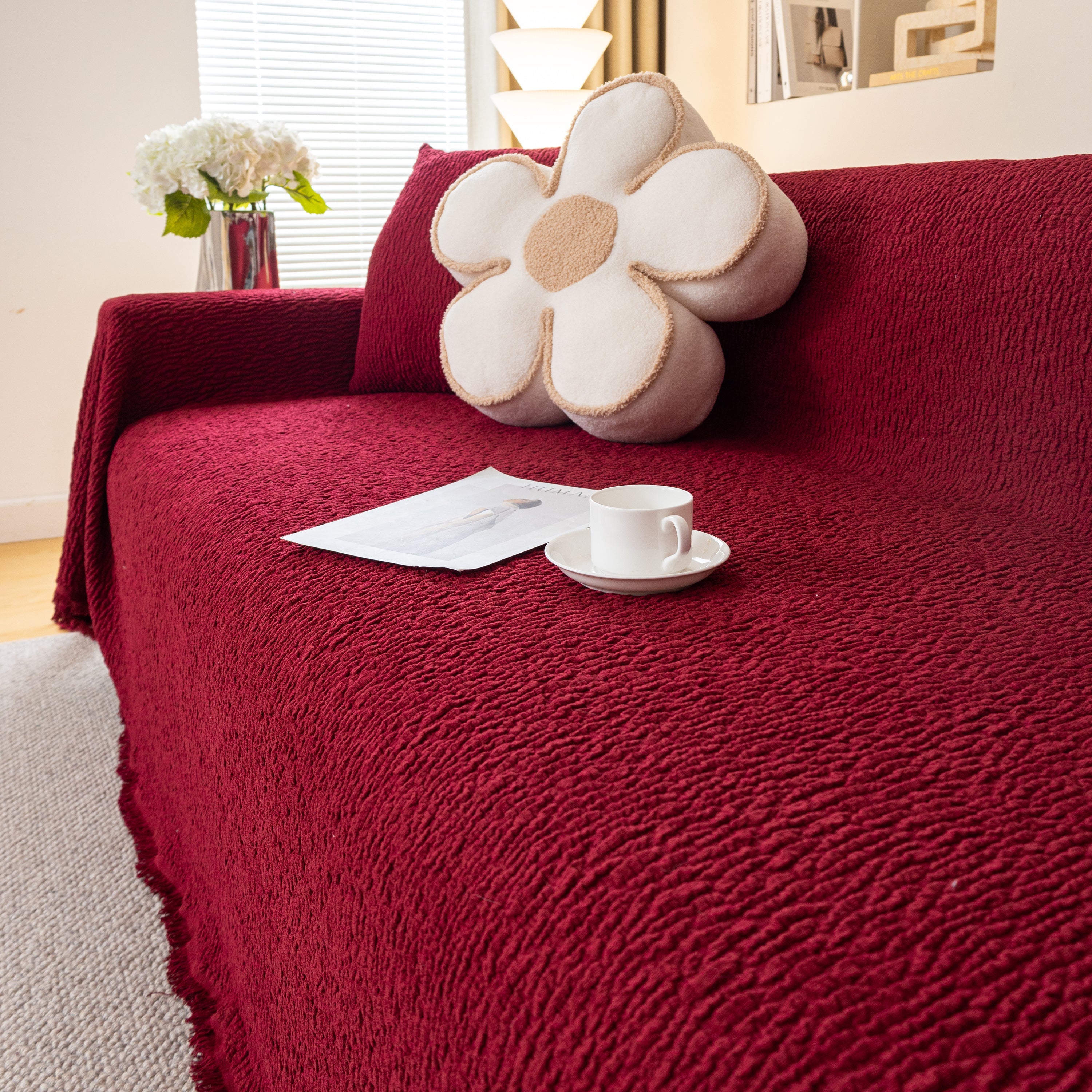 Sofa Throw Covers L-shape Sectional Couch Cover For Dogs Cats Furniture Protector