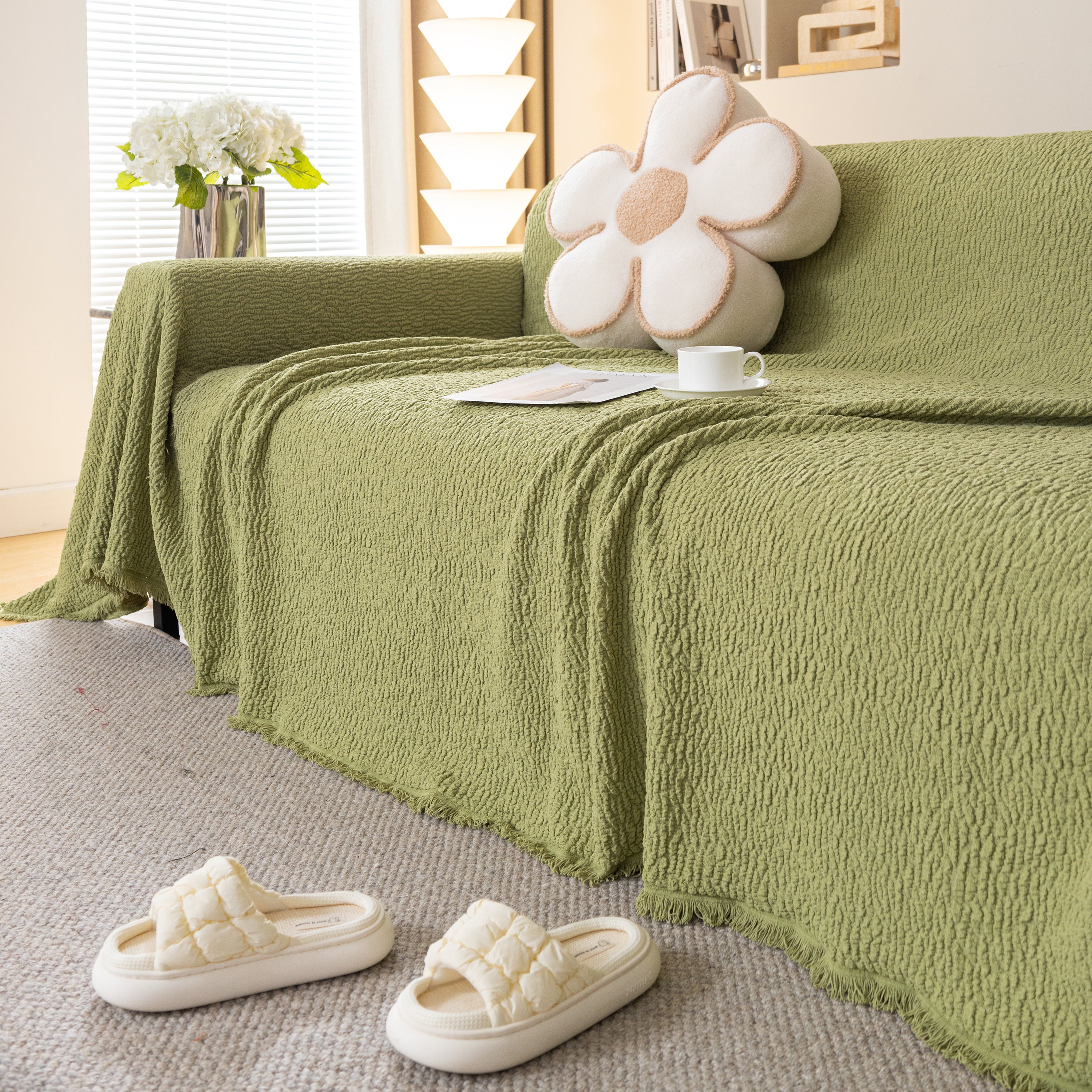 Sofa Throw Covers L-shape Sectional Couch Cover For Dogs Cats Furniture Protector