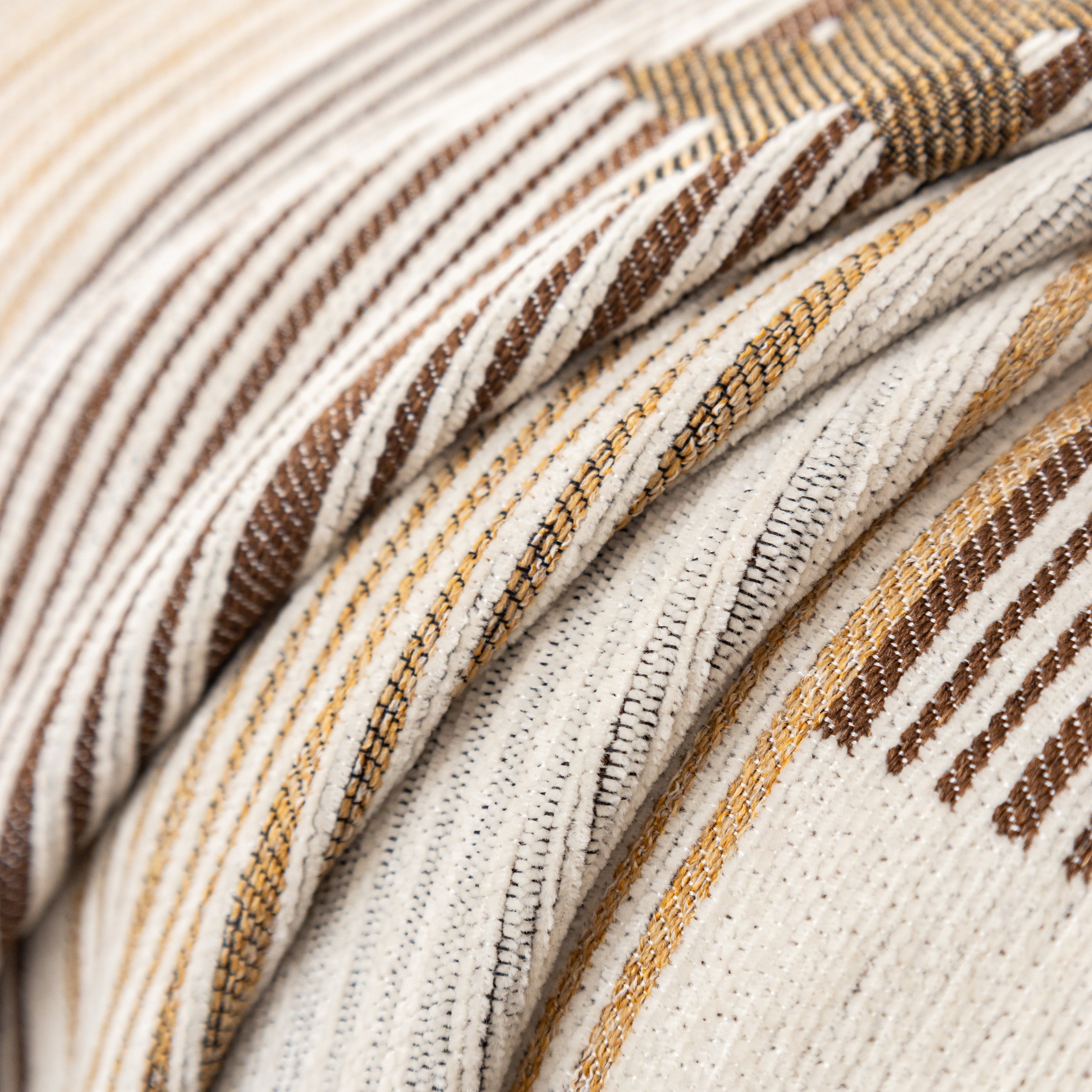 Geometric Chenille Sofa Throw Cover, Breathable Couch Protector With Tassel Fringe